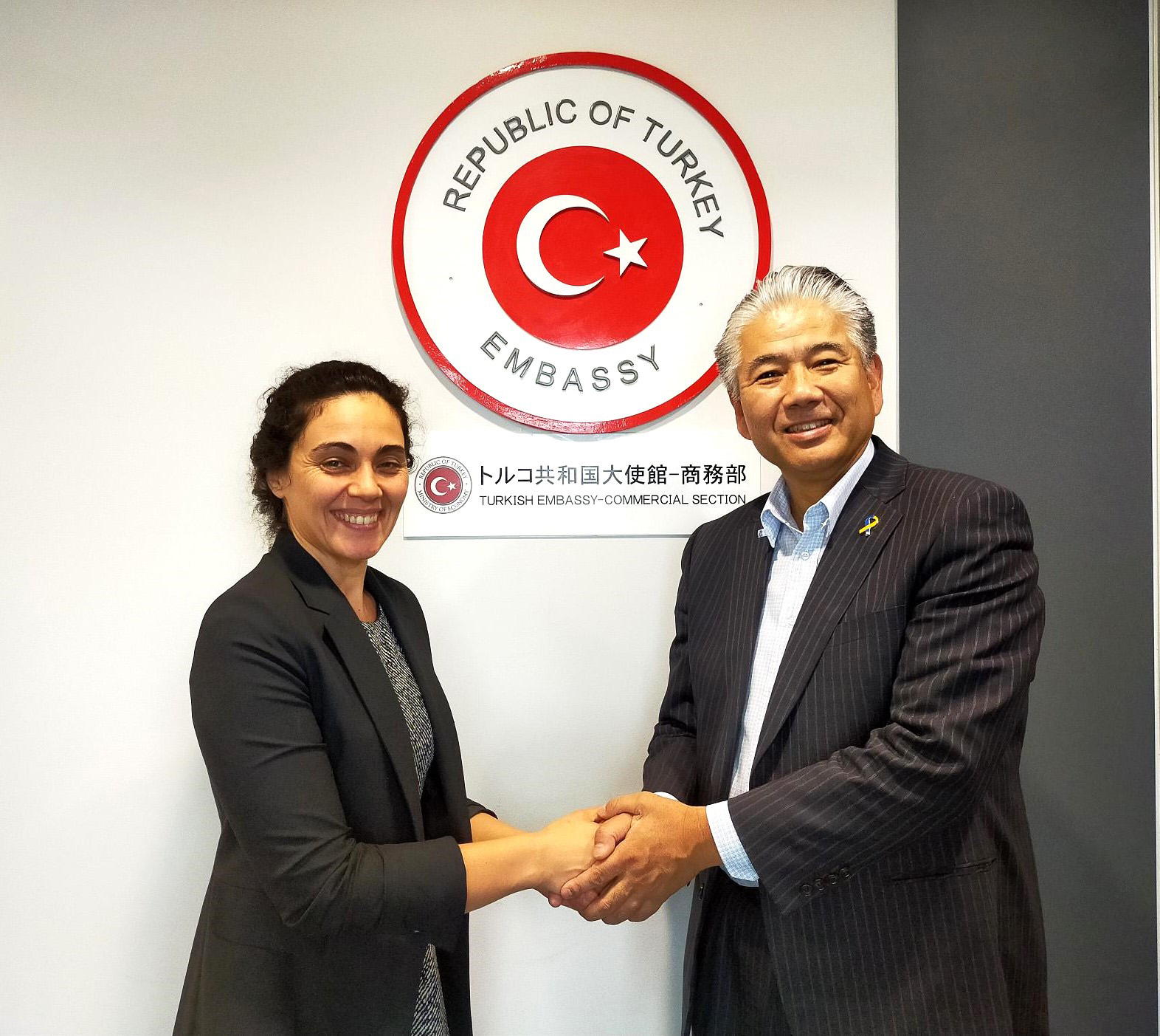 トルコ大使館商務参事官と会談