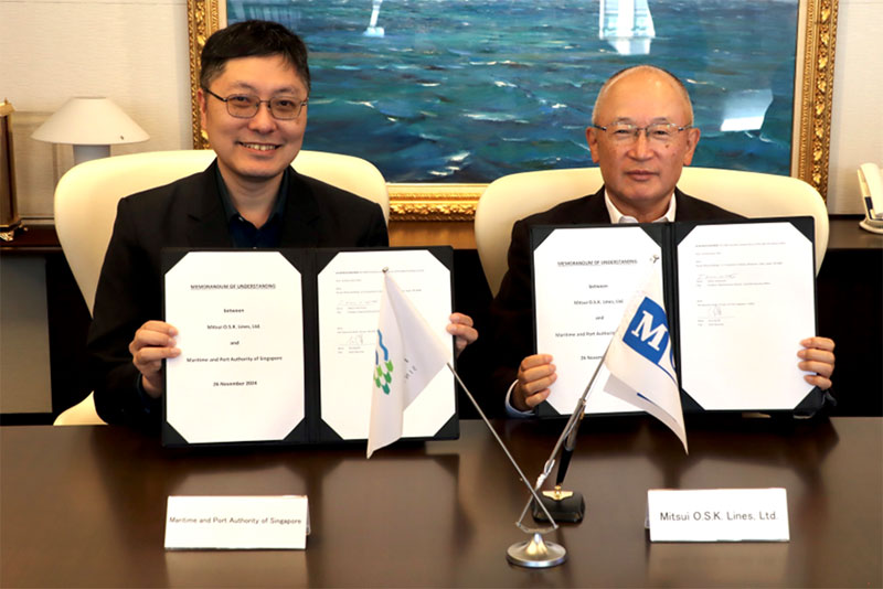 MOL Signs Comprehensive MoU with Maritime and Port Authority of Singapore MOL Turkey
