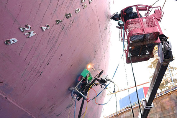 Successful Field Trial of the ‘InfraLaser’ Rust and Coating Removal System on an Actual Vessel MOL Turkey
